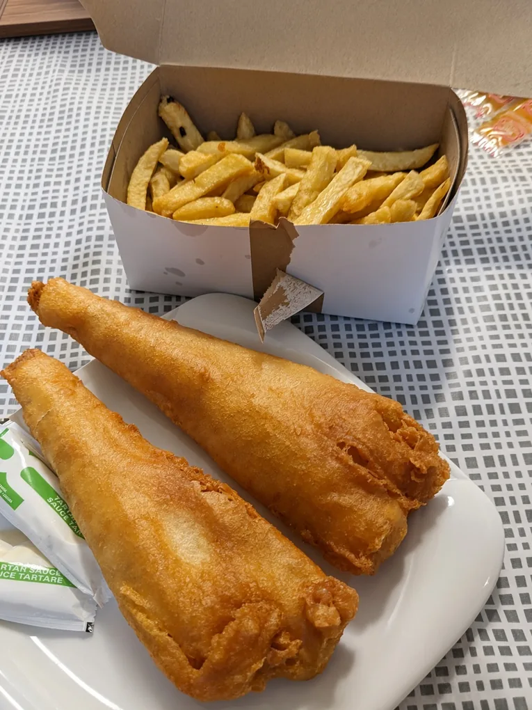 Fish and chips for takeout and pickup from Golden Fish & Chips in Hamilton