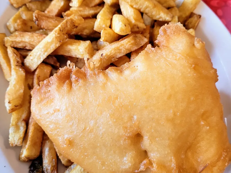 Cod and chips, the Monday and Thursday special at Golden Fish & Chips Hamilton